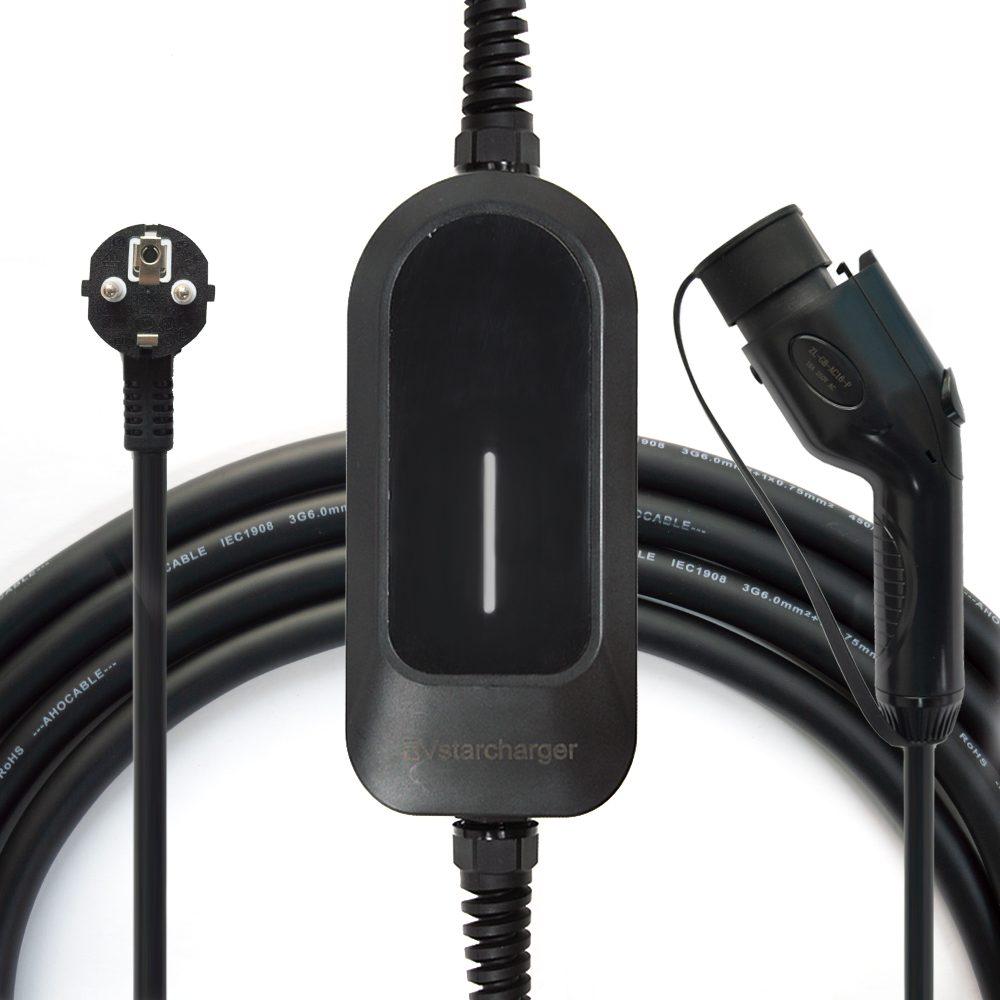 EVSTARCHARGER BEST SELL CHARGING BOX,TYPE 1 2 PORTABLE CHARGING BOX,1016A EV CHARGER STATION EV CHARGER 3.5KW 7KW