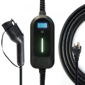 EVstarcharger Level 1 EV Charger 16 Amp with NEMA 6-20 Plug 22 feet Cord 110V-120V 1.3 Inch display, J1772 Portable Charging Cable