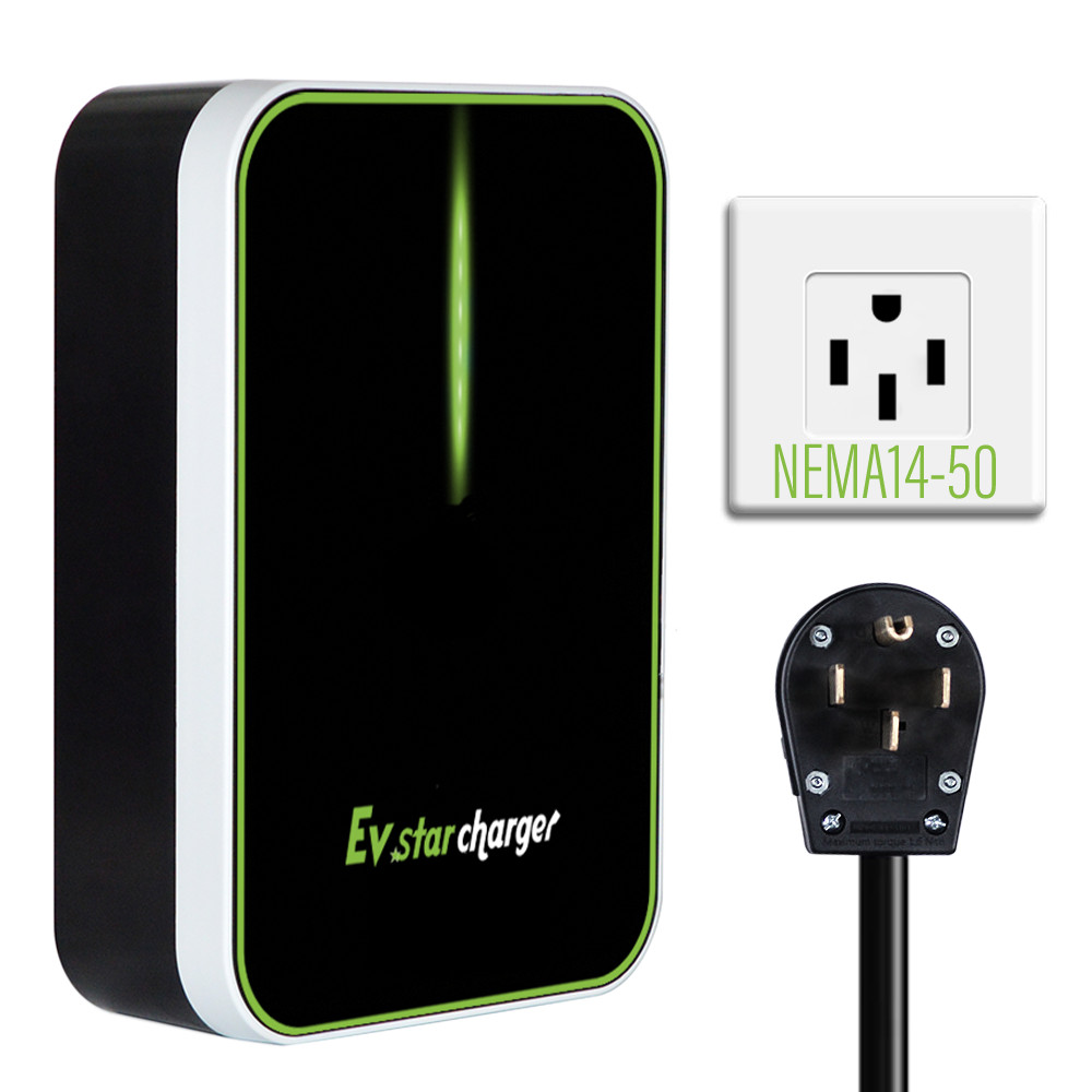EVstarcharger 32 Amp Level 1 EV Charger Plug and Play 110V120V, CE Certified, EV Charging